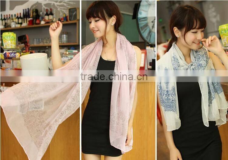 Chiffon Scarf Women Ladies Scarves 2015 Shawl Foulard Female Scarves