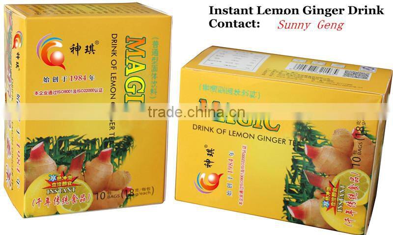 Lemon ginger tea powder supplier by China manufacture