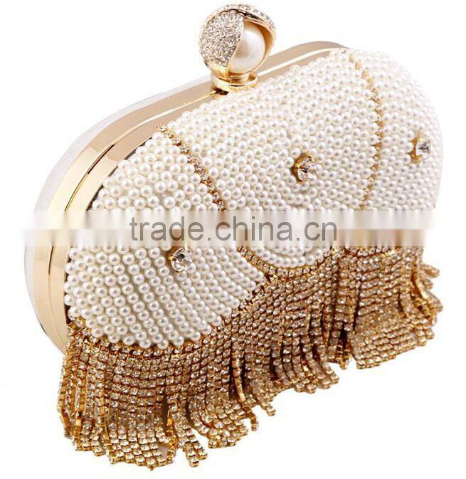 Rhinestone evening clutch case