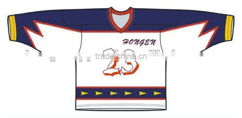 Hongen apparel Alibaba china hot-sale sublimated youth ice hockey jersey