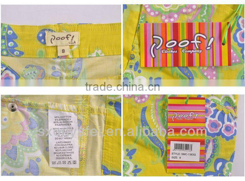 stock printed shorts kids custom printed shorts summer shorts