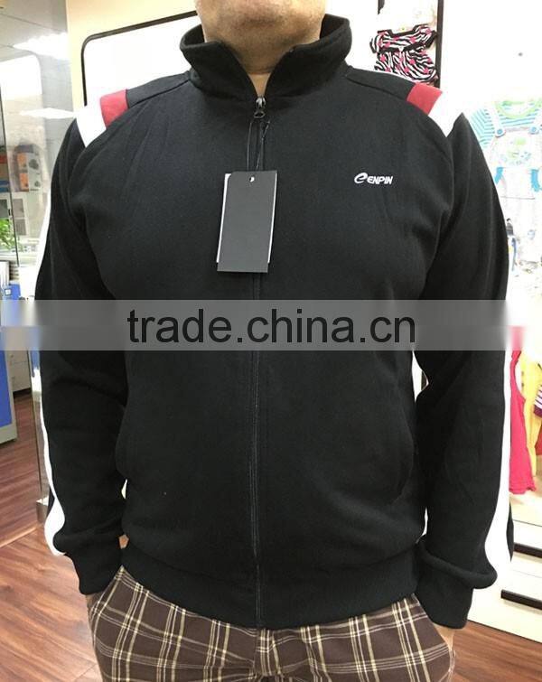 sportwear zipper mercerized velvet jacket stock lot