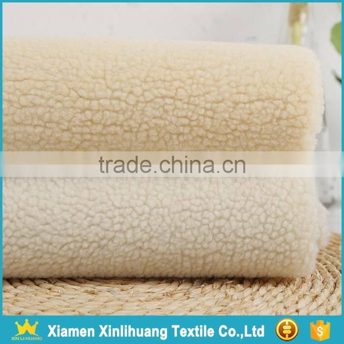 China Manufacturer Knitted 100% Polyester Sherpa Fabric for Sale