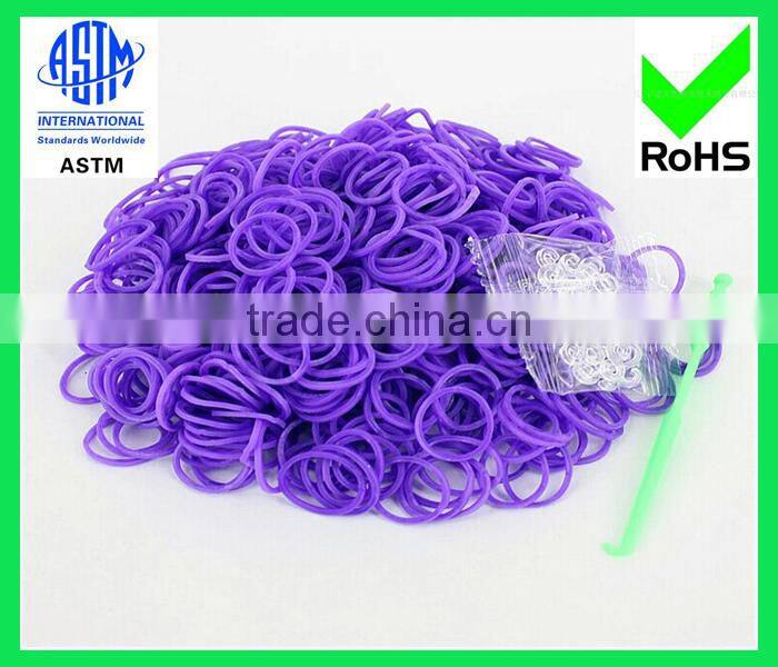new arrival crazy selling rainbow rubber loom bands wholesale from China