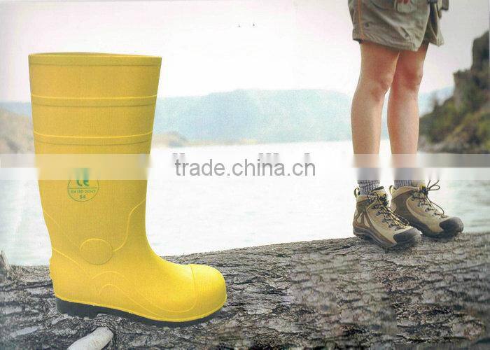 Puncture Resistance PVC Chemical Boots Industrial Safety Shoes