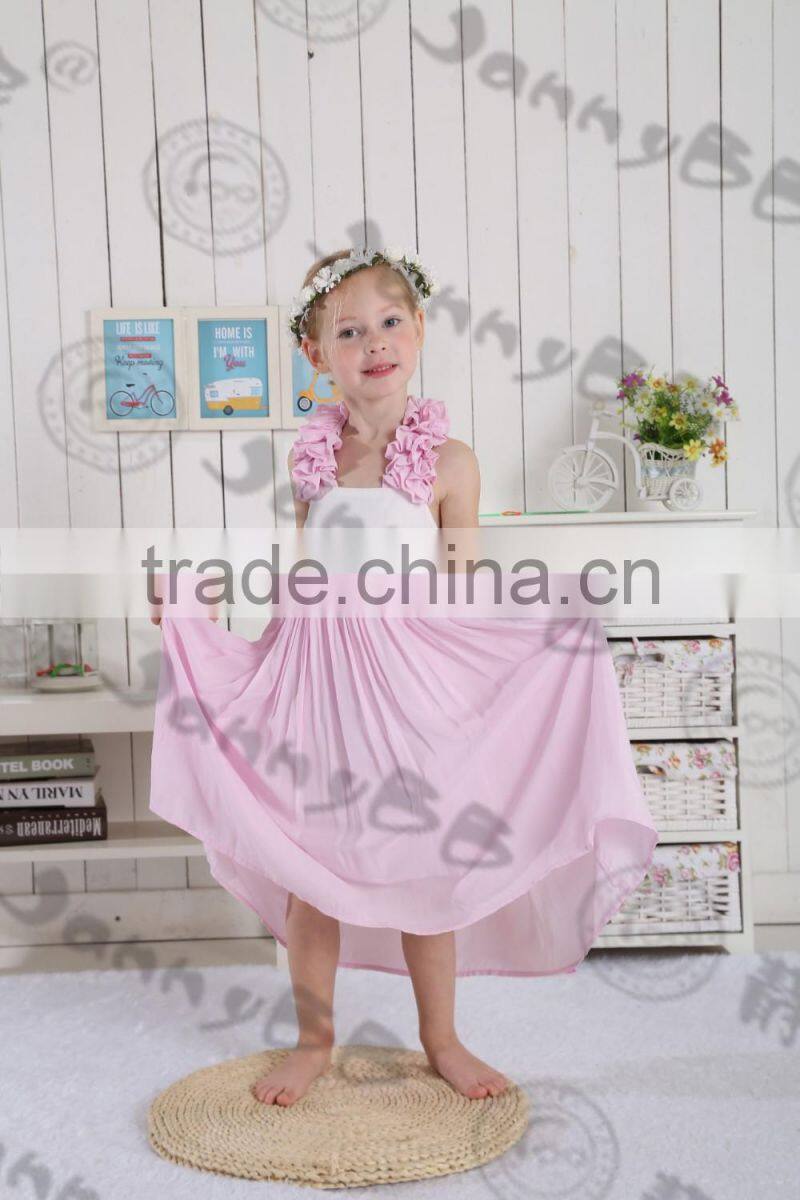 JannyBB Latestn 2017 Rose Applique Strips Jersey Wholesale Girls Shirt