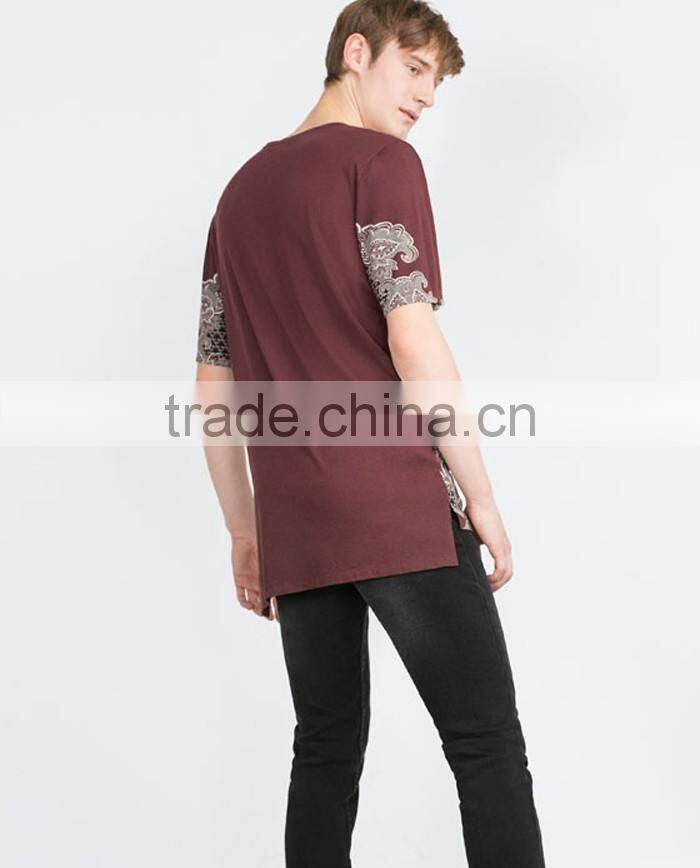 OEM good quality men digital t shirt printing with vintage totems