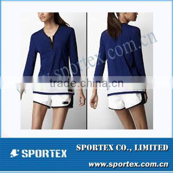 2015 New Design Athletic Contrast Color Women Golf Apparel MZ0103