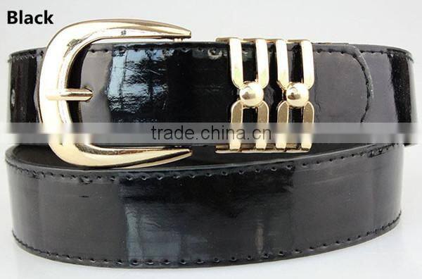 MOQ 1pc new arrival high quality with flat buckle design in alloy metal material safety leather belt buckle for women