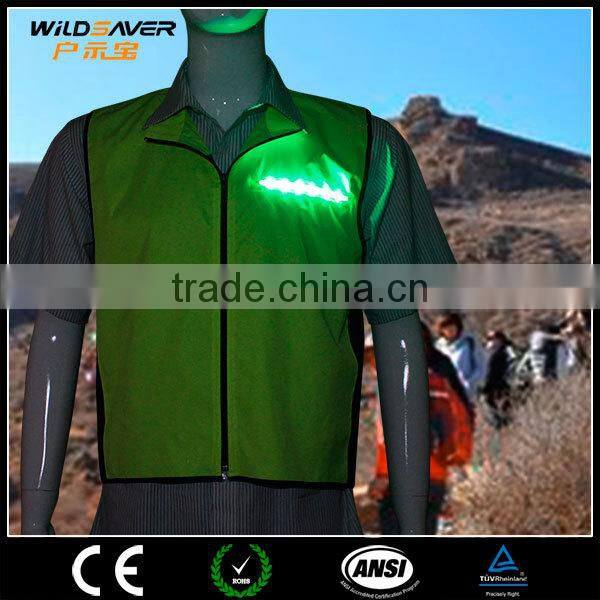 LED sleeveless mountain bike riding waistcoat security cycling clothing