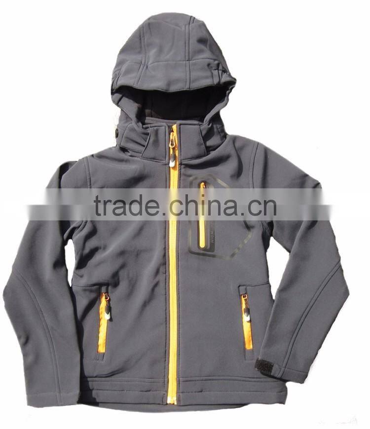 Wholesale children clothes cute kids softshell jacket