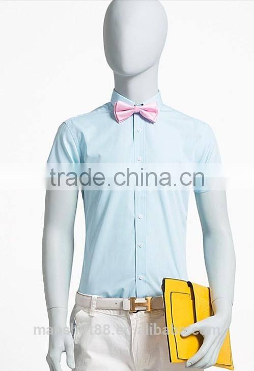 elegant small size slim fit men's thick short sleeve shirt