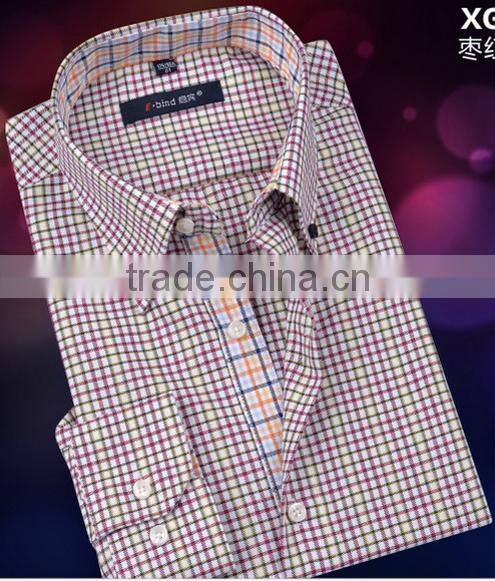 Red and green plaids shirt for men china garment turkish office shirts camisas