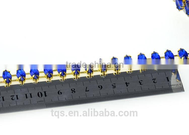 High-grade Violet Rhinestone Trimming