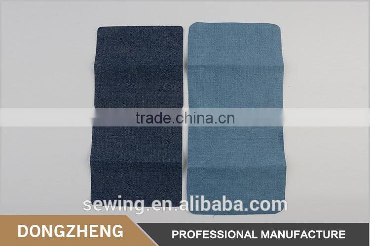 China manufacturer good quality simple plain jean iron on patches for garment