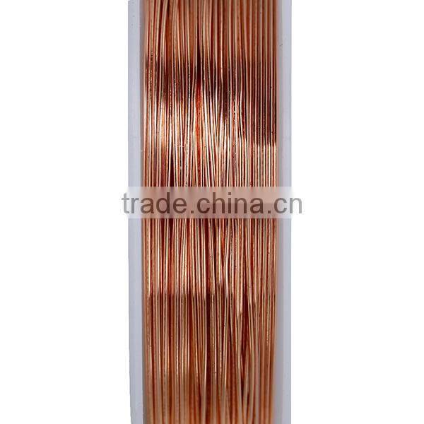 Jewelry Findings String Materials Round 0.5mm Rose Gold Copper Beading Wire Thread Cord