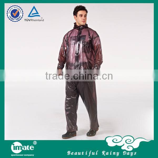 New style 100 pu rainwear for rain day