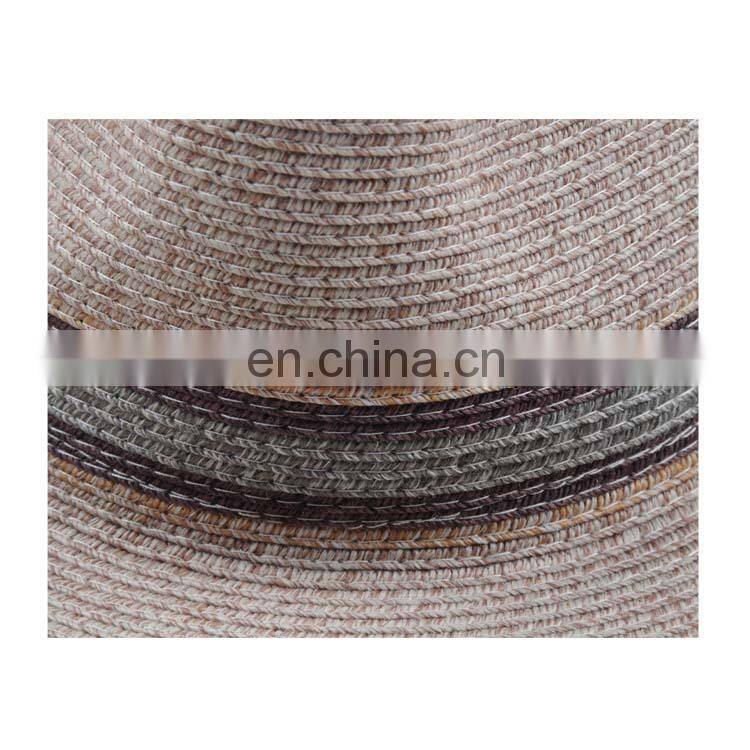 Unisex summer short brim natural paper panama fedora hats for men & women