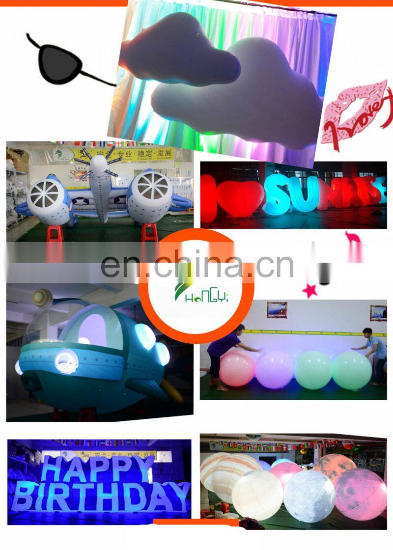 New Product Zygote Ball Inflatable LED luminous Zygote Balloons Lights Touch Control Interactive Party Balloon