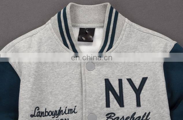 Autumn men's coat long sleeves custom varsity jackets embroidered sports jacket casual baseball jackets