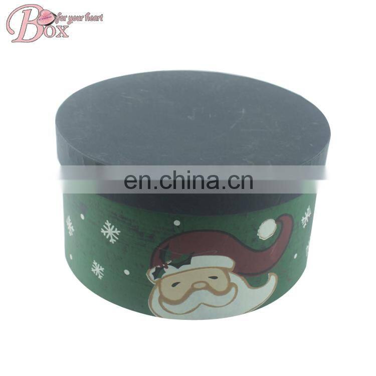 2016 Hot Sale Handmade Creative Round Christmas Storage Box