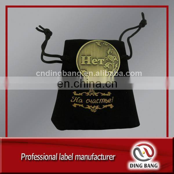 Professional Metal Crafts Factory Gold Stamped Velvet Bag Packaged Custom Souvenir Embossed Logo UAE Style Antique Coin