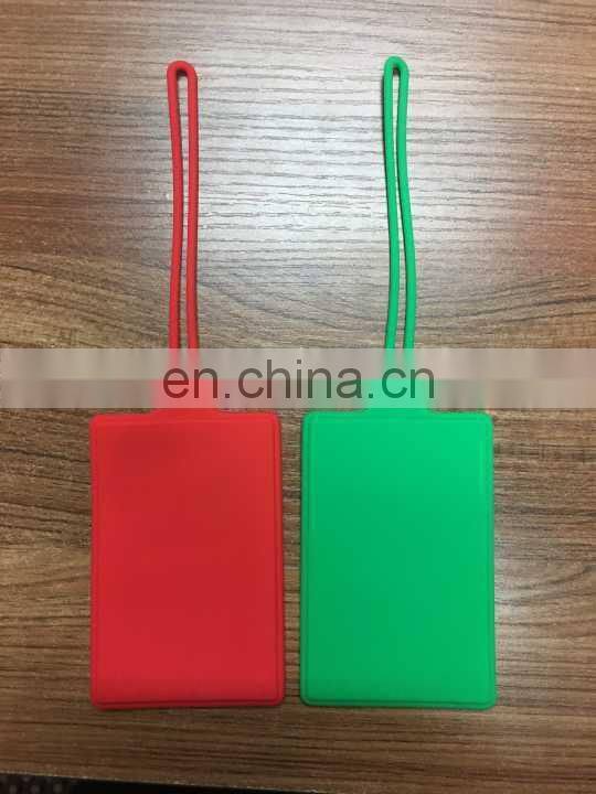 custom silicone travel luggage tag in different color