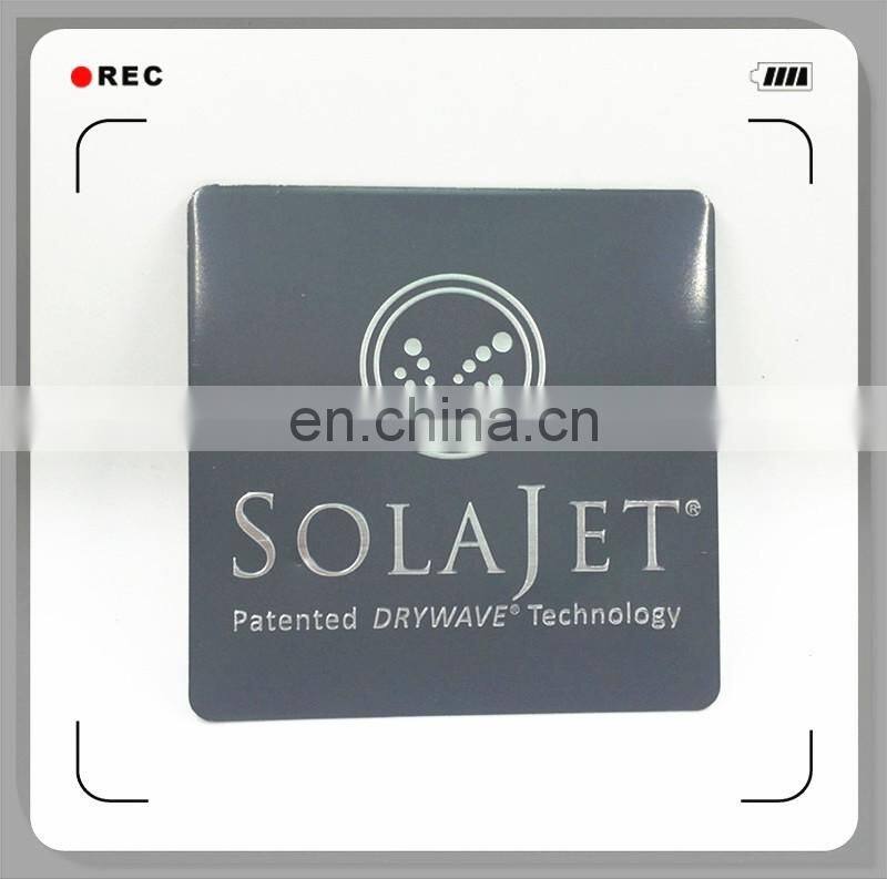 Fashion engraved logo metal label manufacturer