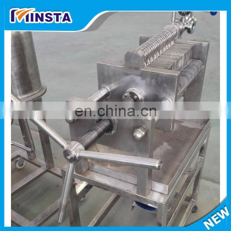 Diatomite filter for grape wine with big capacity