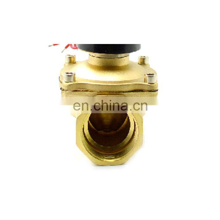 DC12V 24V 36V DN32 2W-320-32 Normally Closed Brass 2-WAY Electric Solenoid Valve