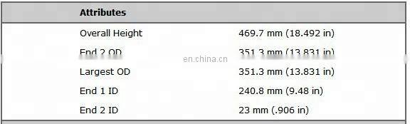 High Quality Excavator Parts Air Filter Element Replacement AF851M AF883M Air Filter