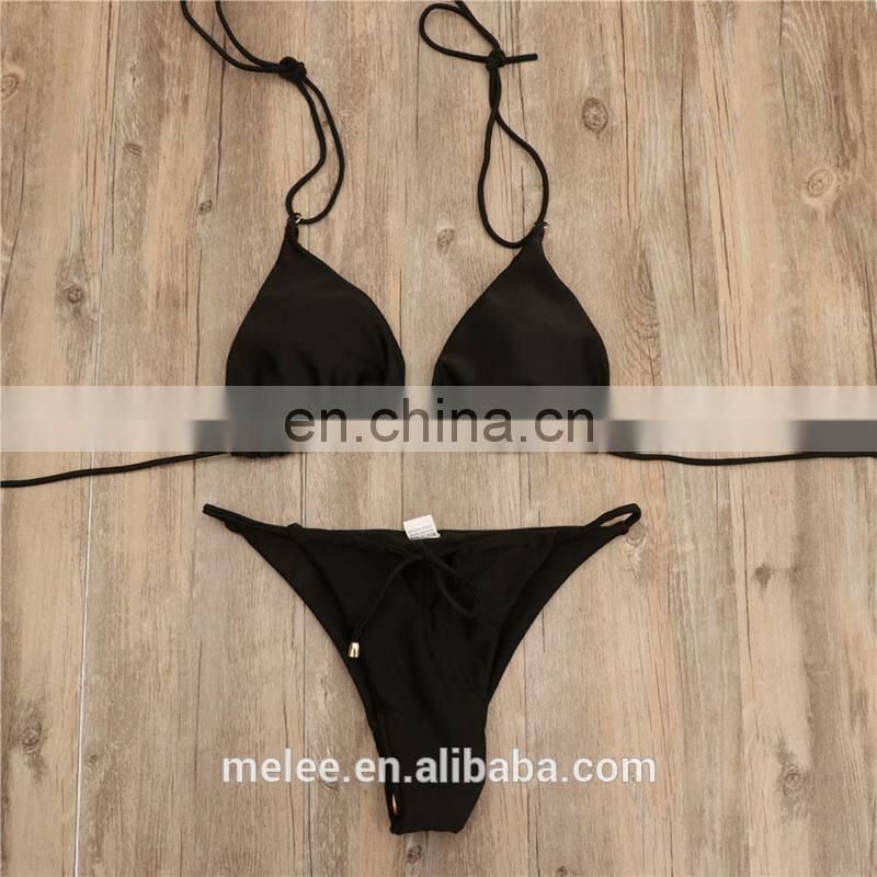 RTS custom Sexy Swimwear Micro Mini Thong Bikini Thong Swimsuit For Women