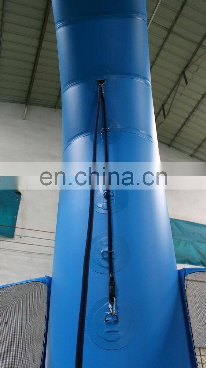 Commercial movable air frame post inflatable bungee jump for sport parks