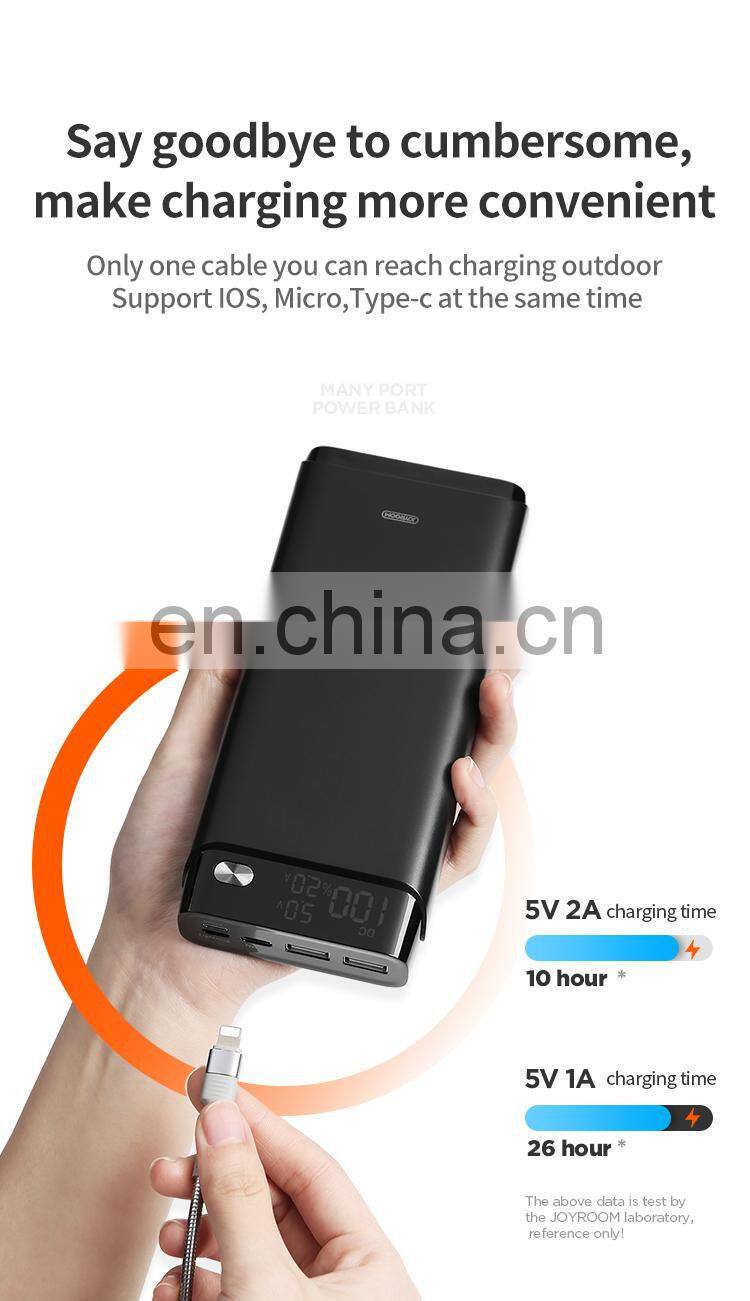 Joyroom power banks 30000mah high capacity 2 USB power banks
