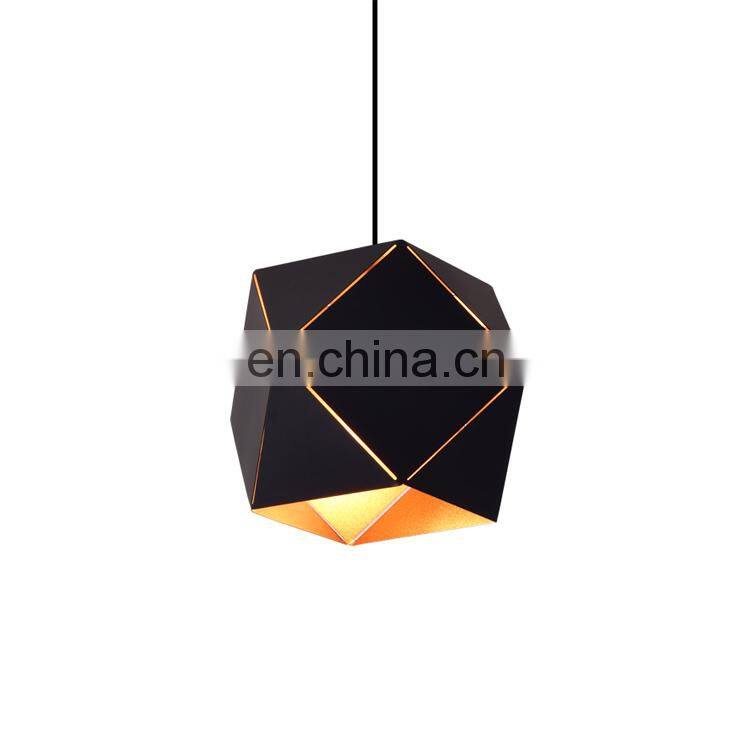 Popular Design Black White Square Hanging Lights Led Modern Fancy Pendant Light