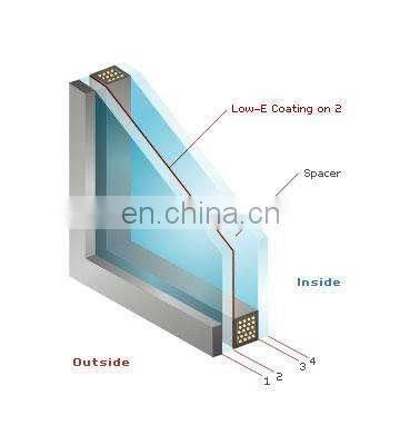high quality low emissivity glass (low emission coated/ low-E glass)