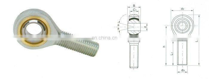high Quality grease nipple type 10mm rod end joint POS10 tie rod end Bearings go kart spare parts