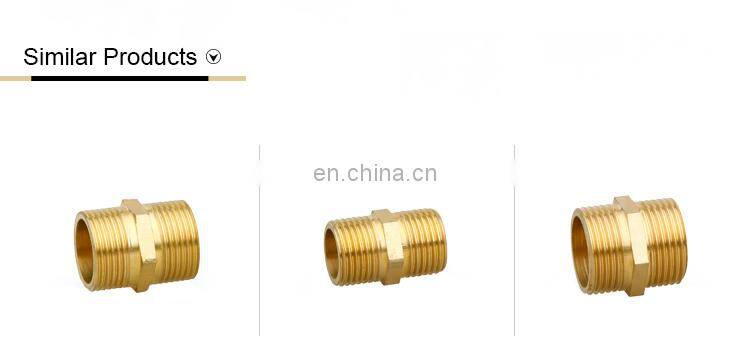 Hydraulic brass pneumatic threaded machine fitting male hose adapter