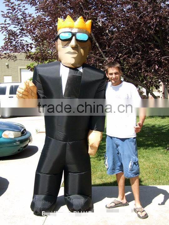 Hot sell inflatable character custume for decoration