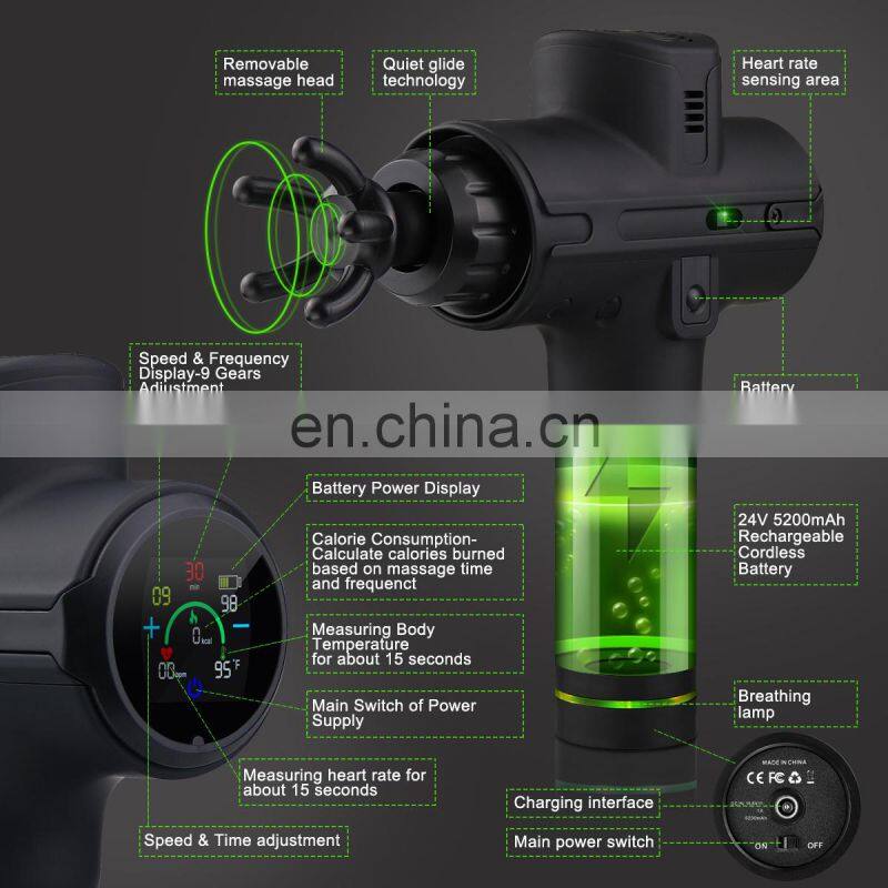 Latest body vibration massage gun / electric deep percussion massager