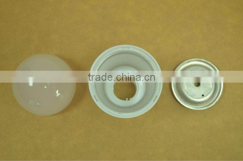 Plastic+Aluminum 5W E27 A50 Heatsink for LED