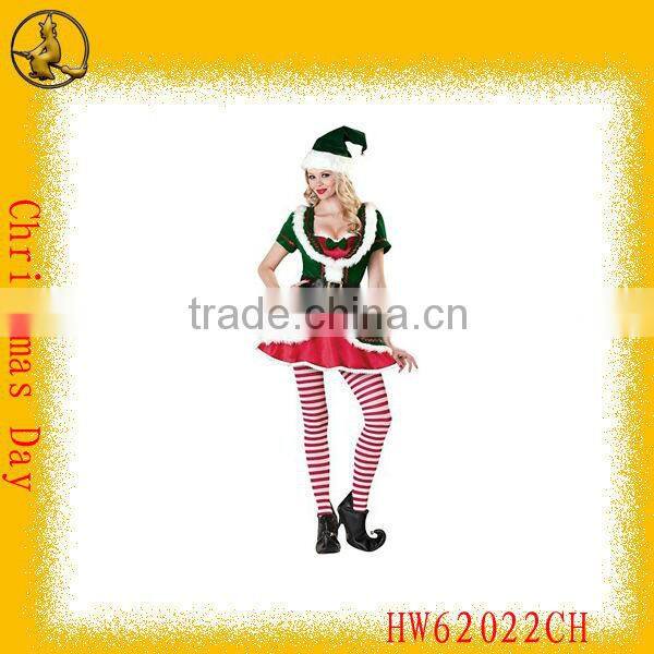 Red Cute Santa Claus Costume for Girls