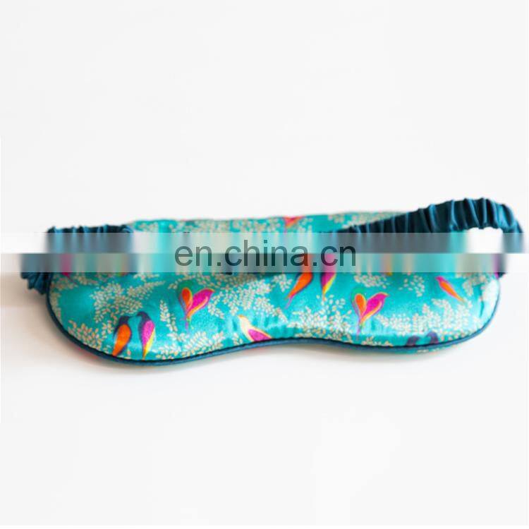 Adjustable Band Silk Sleep Eye Mask Leopard Print Night Eyeshade Sleeping Blindfold