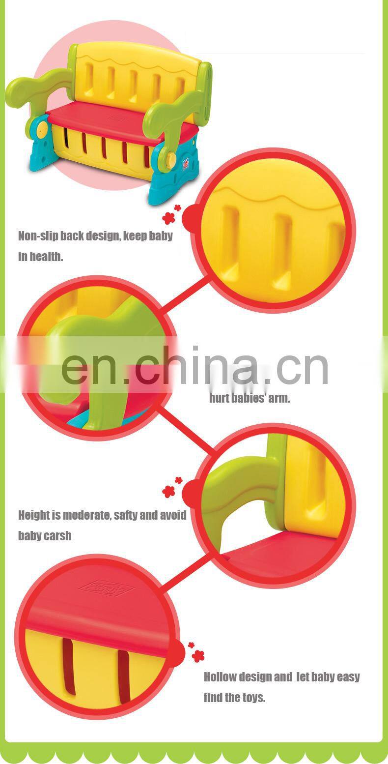 new preschool children Multifunction 3 in 1 storage dining table and chair for baby