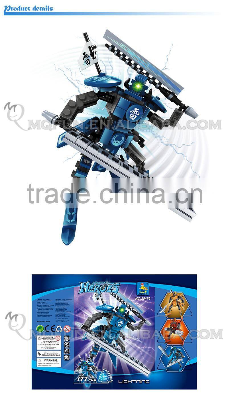 Mini Qute DIY outer space guarder robot astronaut super hero action figure plastic model building block educational toy NO.25476