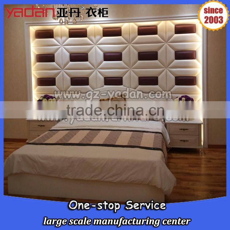 Designs of single/king/queen size bed MDF customer tailor-made K/D bedroom furniture