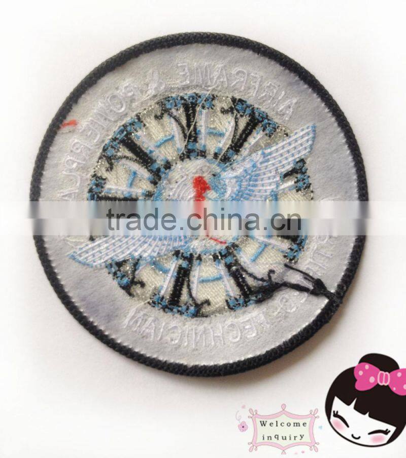 Custom fabrics badge embroidery patch airframe & powerplant plane