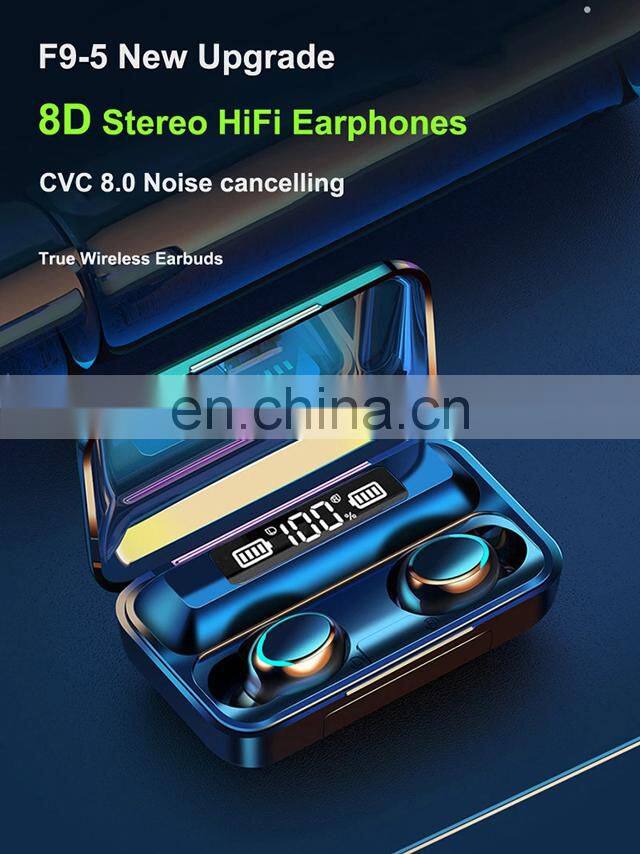 F9 Wifi Ear Wireless Earbuds Earphone Headphones