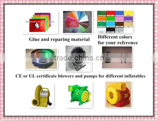 Amusement park colorful mobile games inflatable batting cage