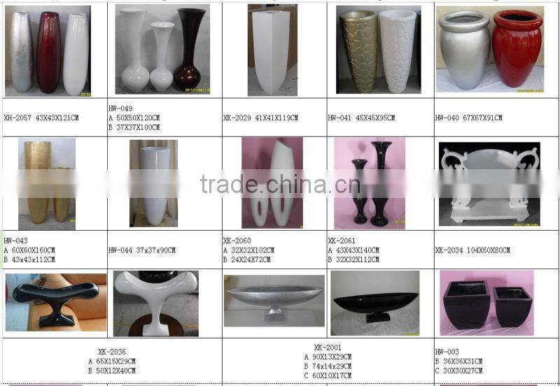 cheap flower pots, bulk flower pots, fiberglass planter flower pot